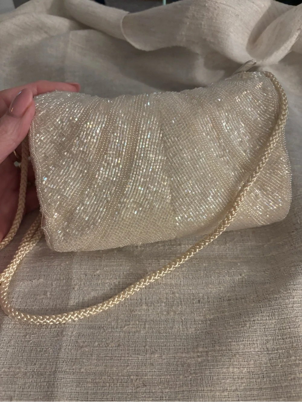 Vintage 1940’s Beaded Evening Crossbody Bag